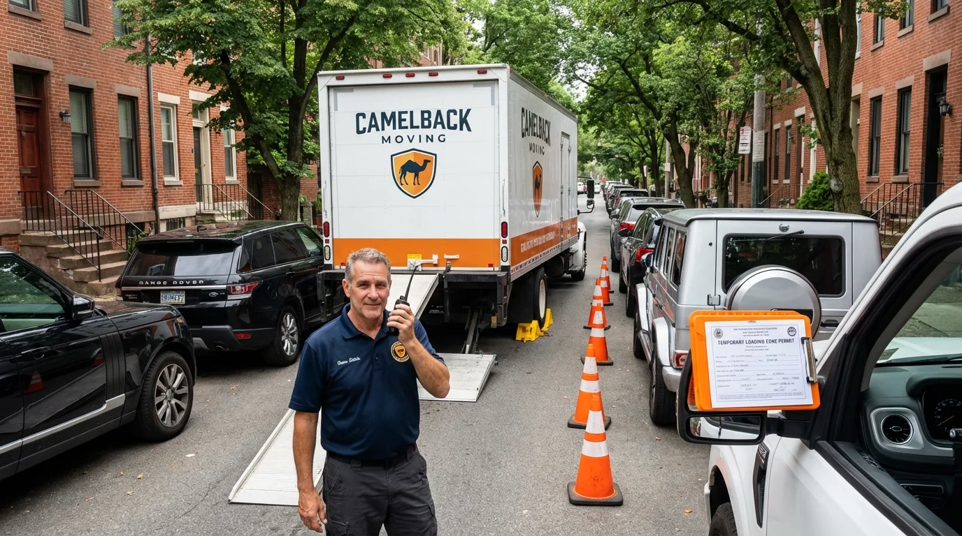 City street loading permit setup in Weber City, VA