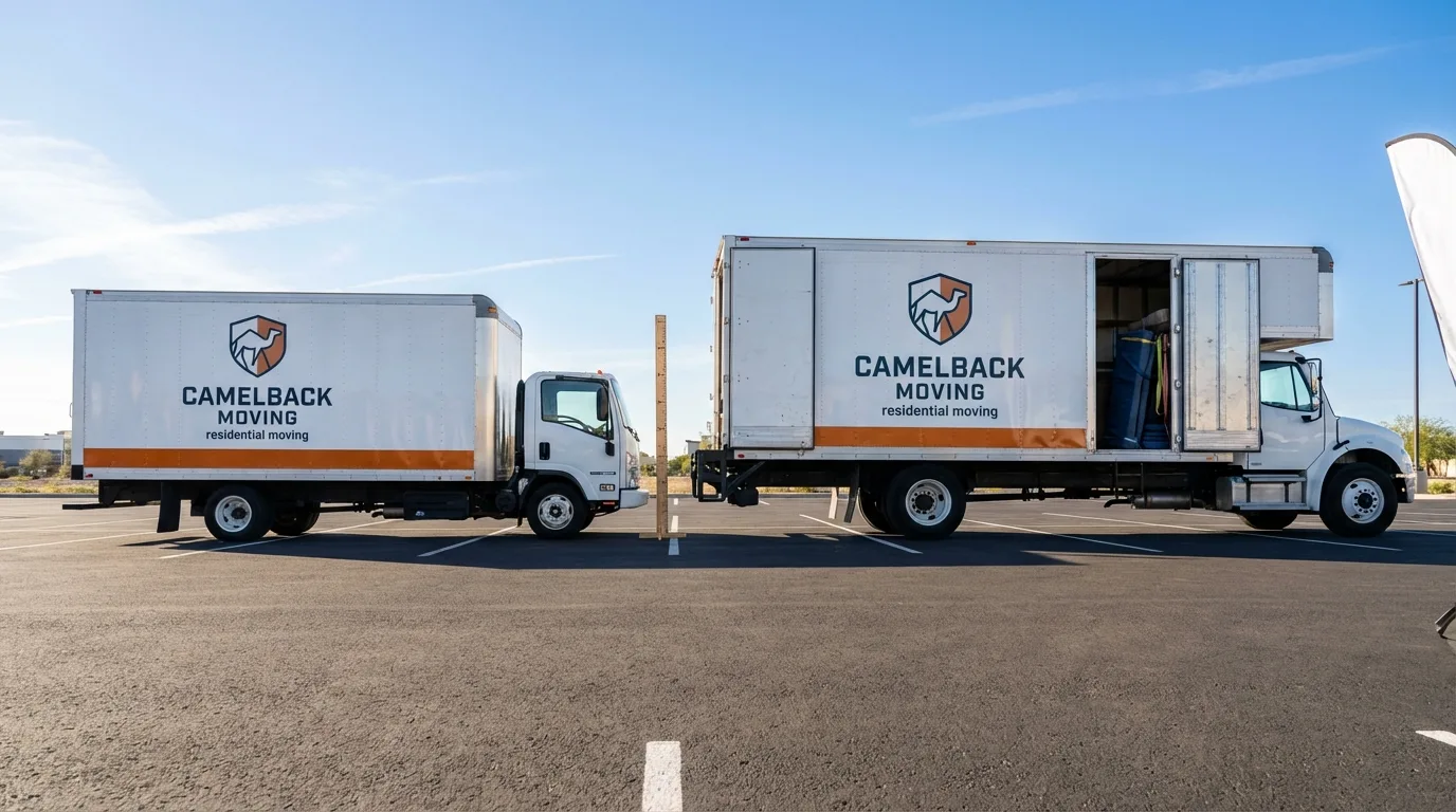 Moving truck size capacity guide in Weber City